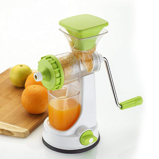 8103 Ganesh Kitchenware Plastic Hand Juicer New Smart Fruit Vegetable Multipurpose Juicer (Colorrandom Greenblueredorange) ( Colors May Vary ) (Multicolor Pack Of 1) Default Title - Anthro Bazaar