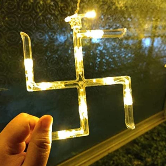 8320 Swastik Om Curtain Decorative Lights String Lights With 12 Hanging Props138 Led Diwali Decoration Items For Home Decor Night Light Room Lights For Bedroom Balcony Decor. Default Title - Anthro Bazaar