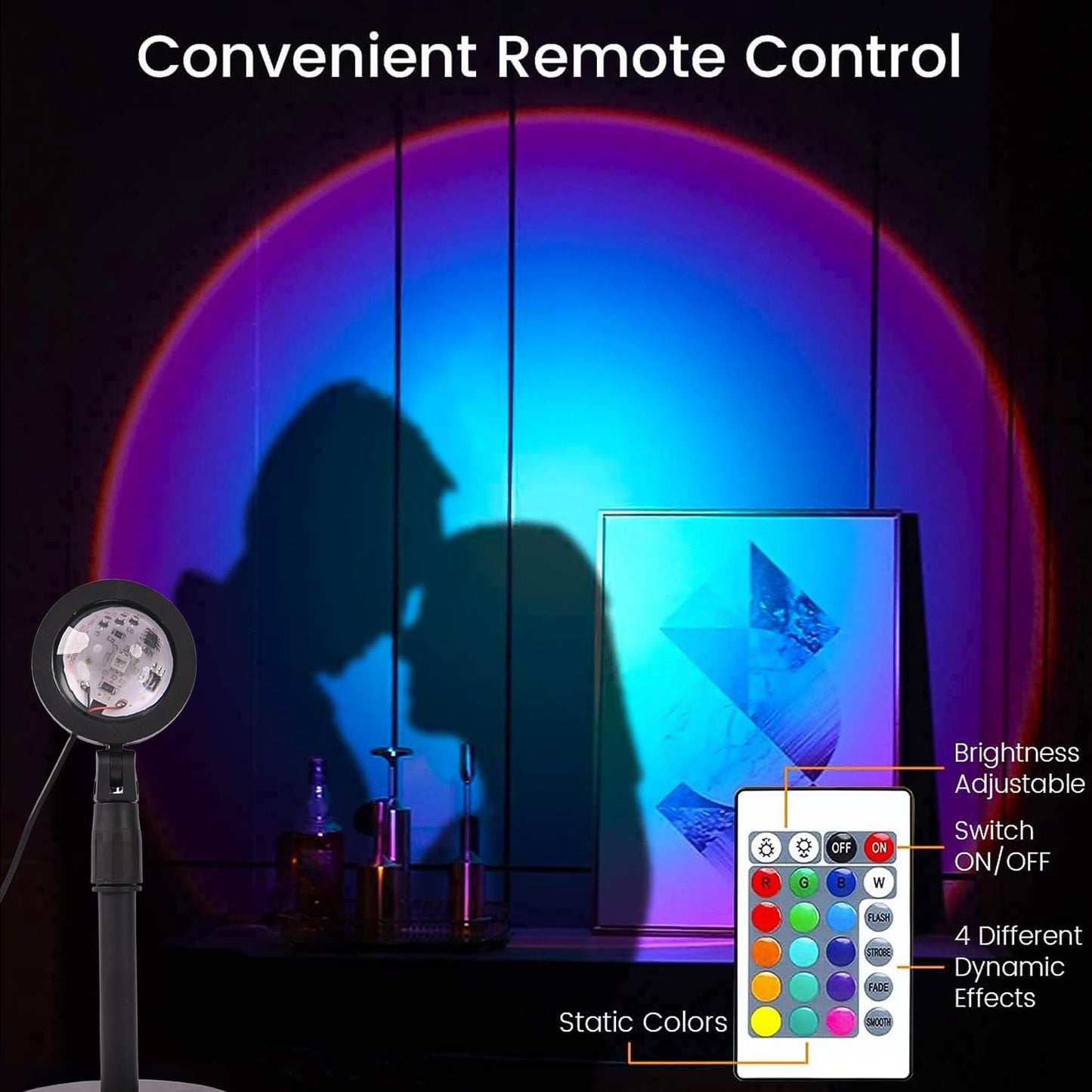 LED -4 Colors Sunset Projection Lamp