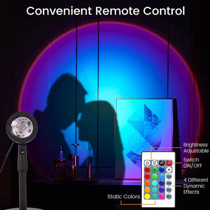 LED -4 Colors Sunset Projection Lamp