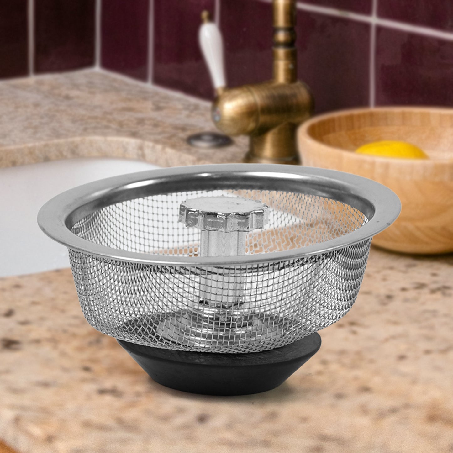 Stainless Steel Sink Strainer Basket Strainer Kitchen Sink Strainer (1 Pc) Default Title - Anthro Bazaar
