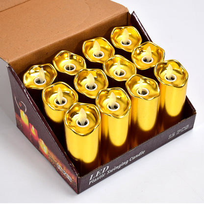 6563 Big Swinging Candle 12pcs For Wedding Decoration And Birthday Party Default Title - Anthro Bazaar