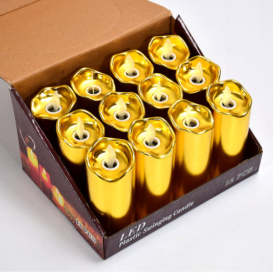 6563 Big Swinging Candle 12pcs For Wedding Decoration And Birthday Party Default Title - Anthro Bazaar