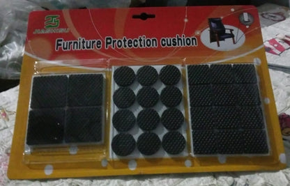 28 Pc Rubber Furniture Pads - Non Slip Furniture Noise Insulation Pads