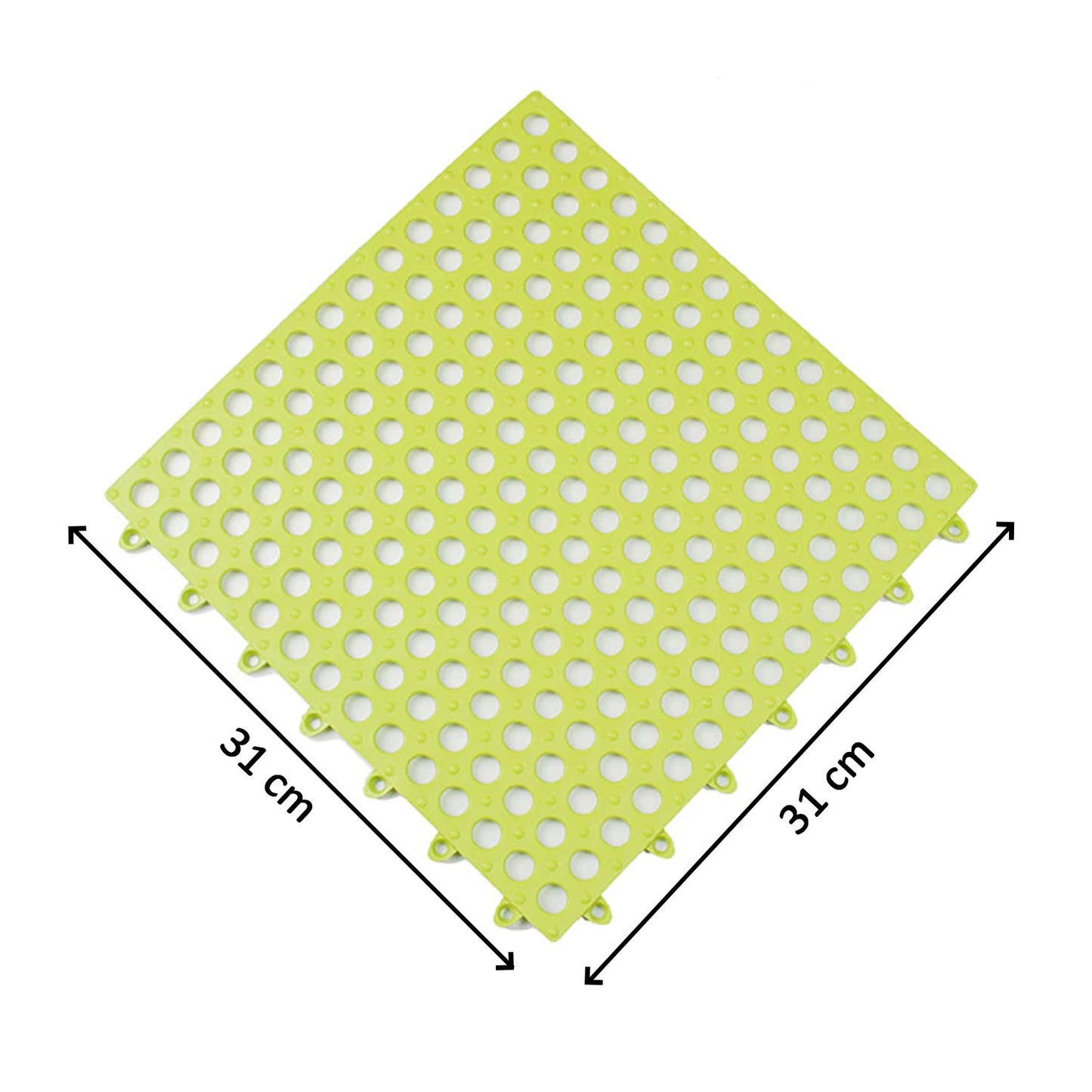 Bath Anti-Slip Mat (Pack of 6) | Non-Slip Plastic Mats for Wet Surfaces