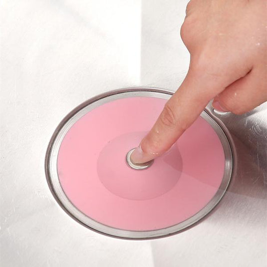 1163 Creative 2-in-1 Silicone Sewer Sink Sealer Cover Drainer (Multicolour) Default Title - Anthro Bazaar