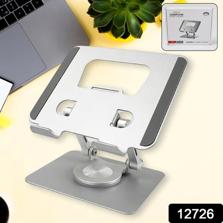 Aluminum Alloy 360rotating Bracket Adjustable Tablet Stand Portable Foldable Ergonomic Tablet Support Default Title - Anthro Bazaar