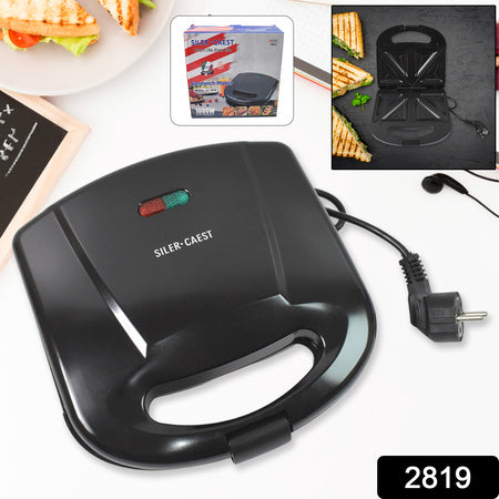 Sandwich Maker Makes Sandwich Non-stick Plates Easy To Use With Indicator Lights