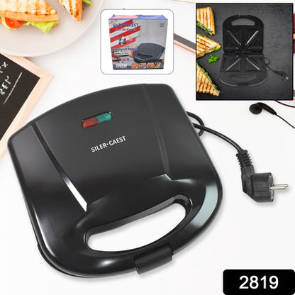 Sandwich Maker Makes Sandwich Non-stick Plates Easy To Use With Indicator Lights