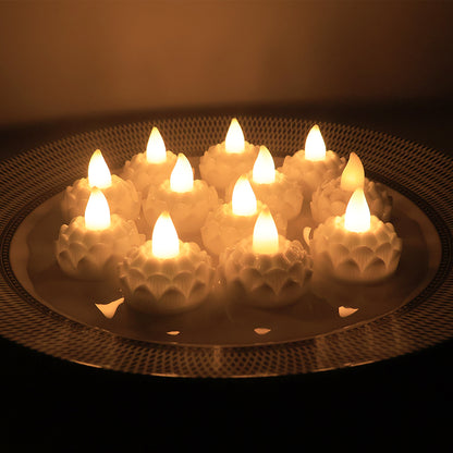 Floating Lotus LED Candles – Elegant, Safe & Hassle-Free Decor
