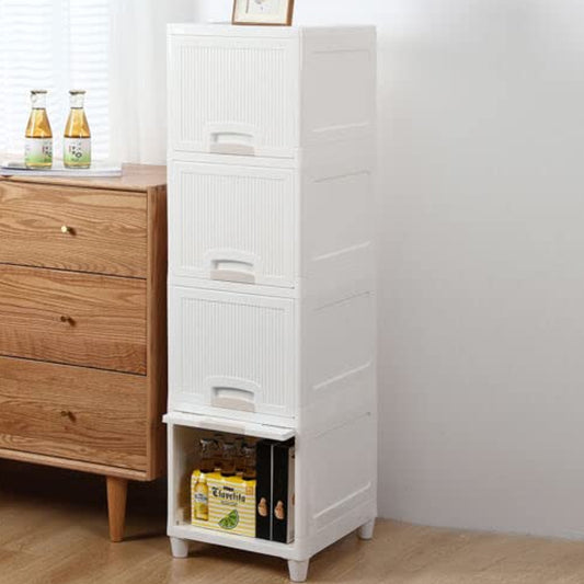 Multipurpose Storage Cabinet Storage Solutions Plastic Drawers Multi Layer Wardrobe Storage Drawers Foldable Multipurpose Drawer Units For Kitchen Bathroom Bedroom Cloth (4 Layer) Default Title - Anthro Bazaar