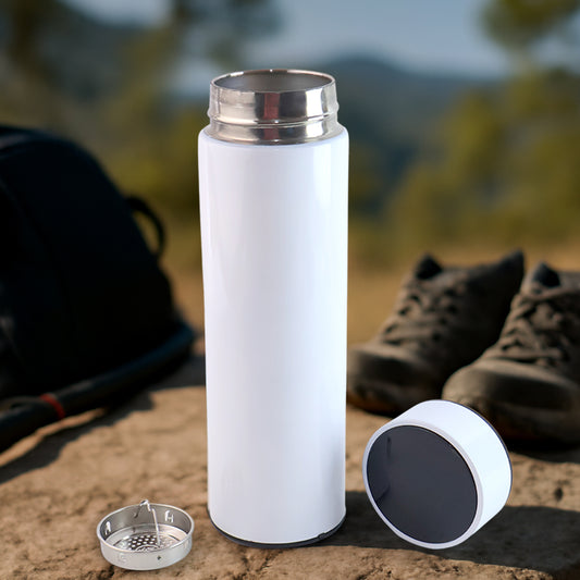 White Vacuum Insulated Water Bottle (1 Pc 500ml) Default Title - Anthro Bazaar