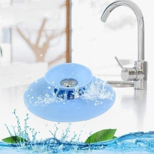 1163 Creative 2-in-1 Silicone Sewer Sink Sealer Cover Drainer (Multicolour) Default Title - Anthro Bazaar