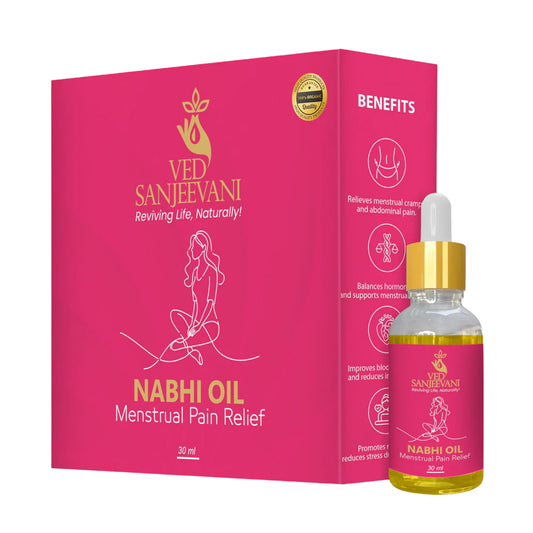 Ved Sanjeevani Nabhi Oil For Menstrual Pain Relief (30ml 1 Pc) Default Title - Anthro Bazaar