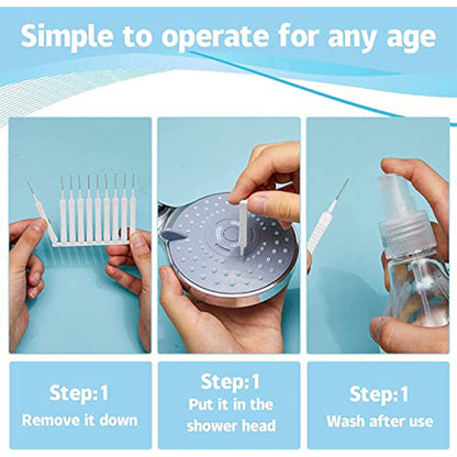 4985 10pcs Shower Nozzle Cleaning Brush Reusable Multifunctional Shower Head Anti-clogging Small Brush Default Title - Anthro Bazaar