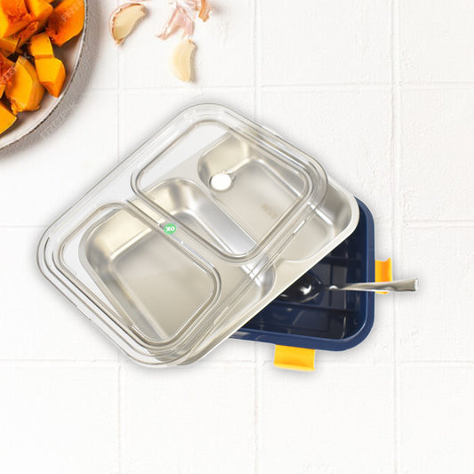 Stainless Steel Lunch Box With Spoon
