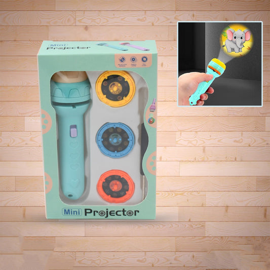 Mini Slide Projector For Kids With 3 Slide And Animated Pattern Flashlight Torch For Kids Projector Torch Educational Learning Toy Default Title - Anthro Bazaar
