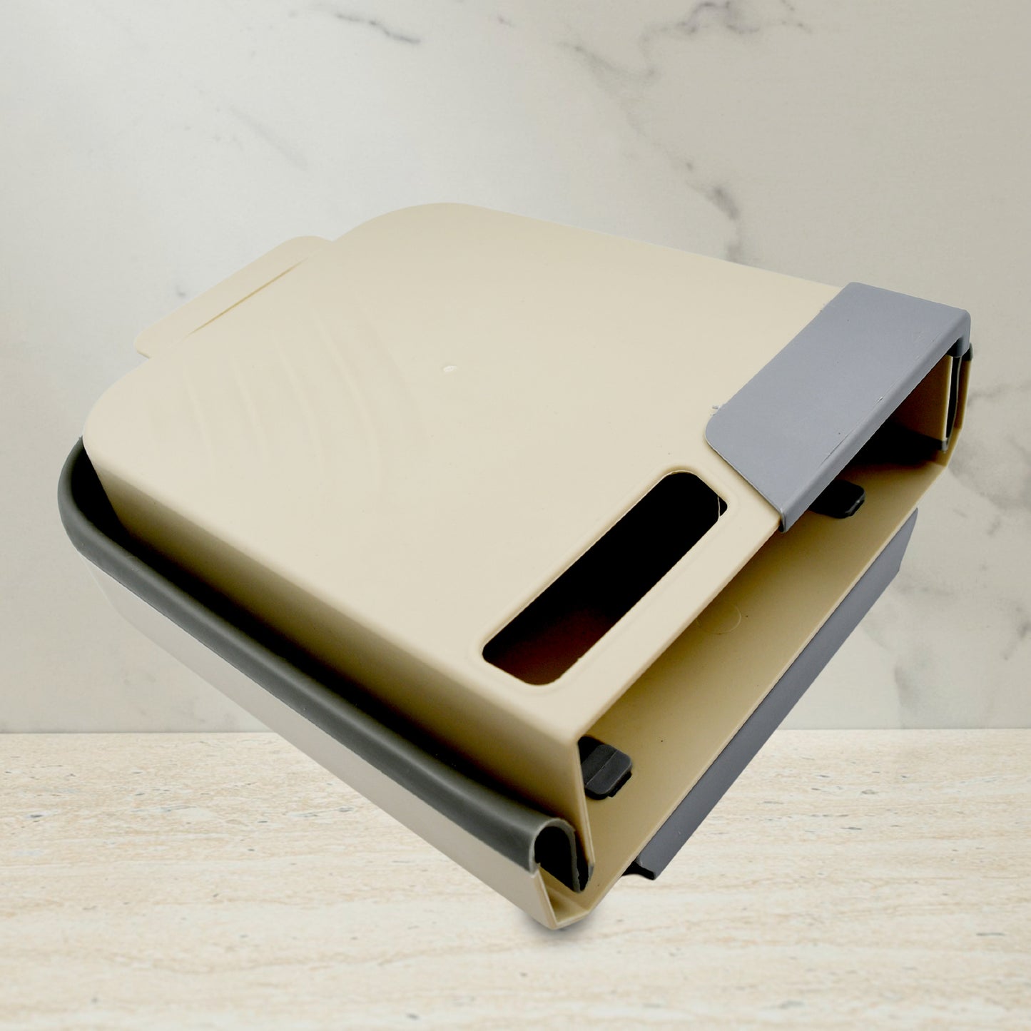 Hanging Trash Can For Kitchen Cabinet Door - Collapsible Design