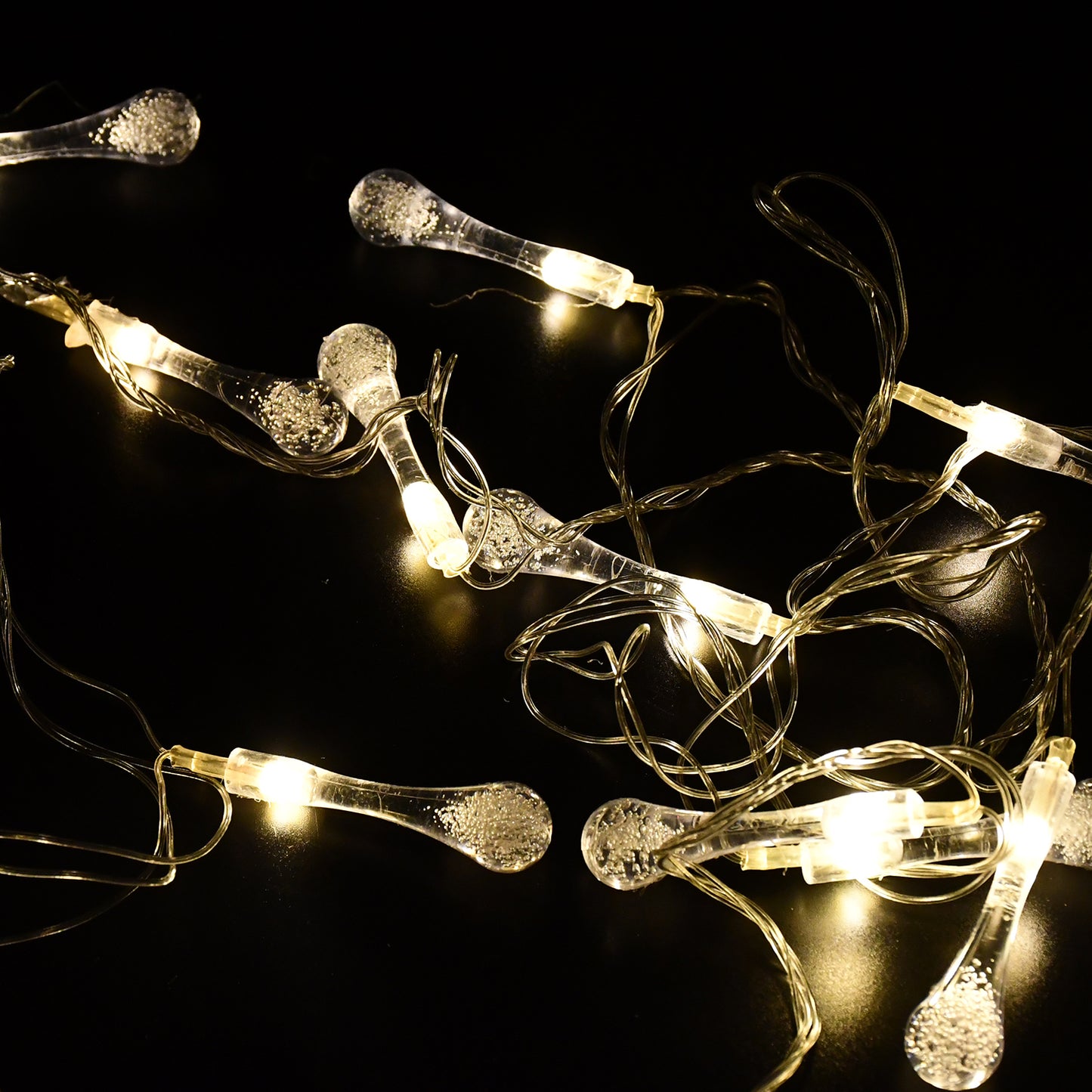 CrystalGlow™ LED Water Drop String Lights
