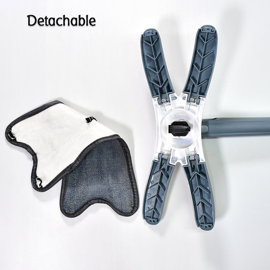 4874 X Shape Mop Or Floor Cleaning Hands-free Squeeze Microfiber Flat Mop System 360 Flexible Head Wet And Dry Mop For Home Kitchen With 1 Super-absorbent Microfiber Pads. Default Title - Anthro Bazaar