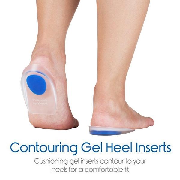 1413 Gel Heel Cups Silicon Heel Pad For Heel Ankle Pain Default Title - Anthro Bazaar