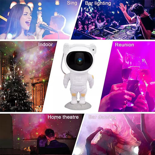 Astronaut Galaxy Projector Night Lamp Default Title - Anthro Bazaar