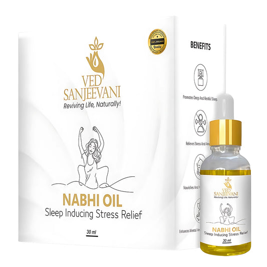 Ved Sanjeevani Nabhi Oil Sleep Inducing Stress Relief (30ml 1 Pc) Default Title - Anthro Bazaar