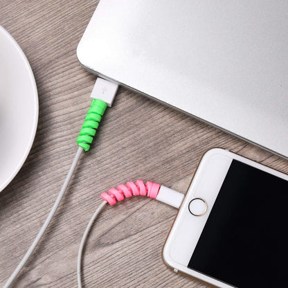 Spiral Charger Cable Protector – Save Your Cables, Save Your Money