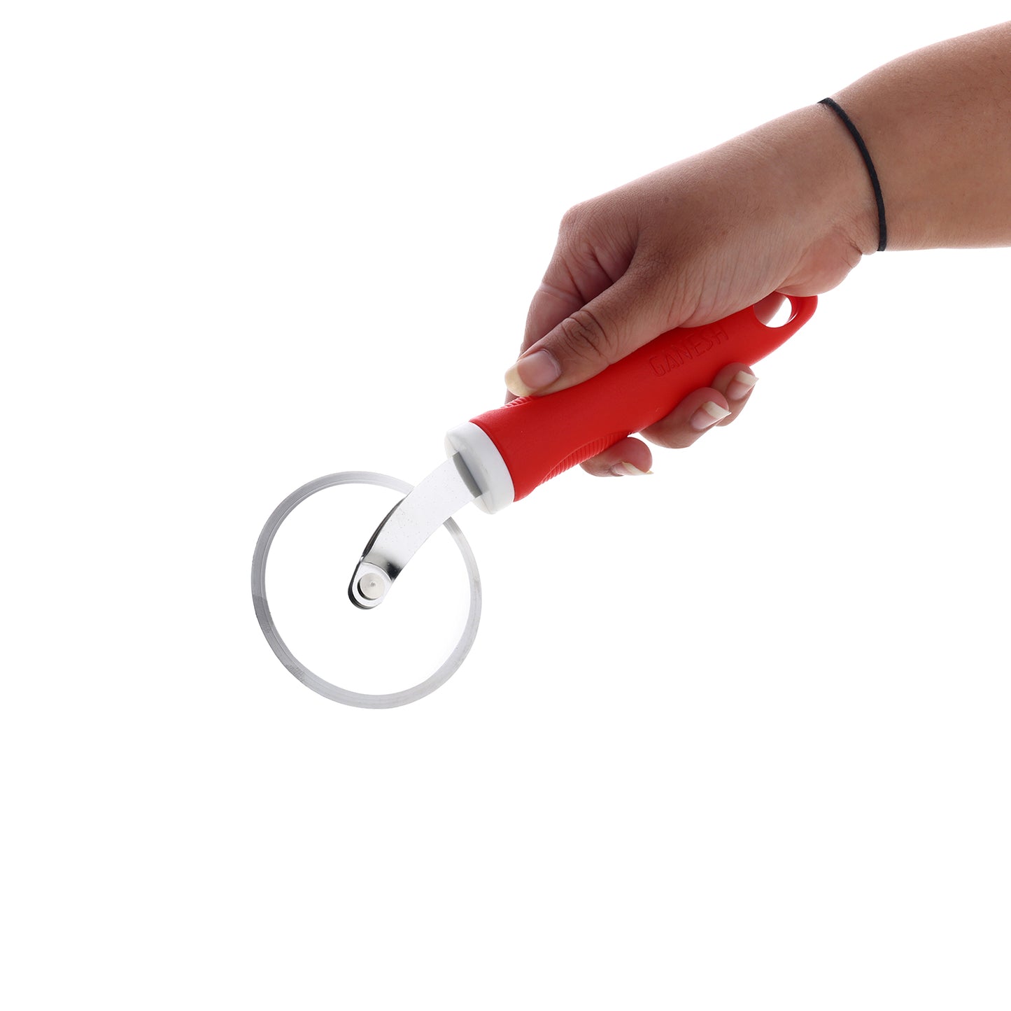 8707 Ganesh Ganesh Pizza Pastry Cutter Wheel Pizza Cutter (Stainless Steel) Default Title - Anthro Bazaar