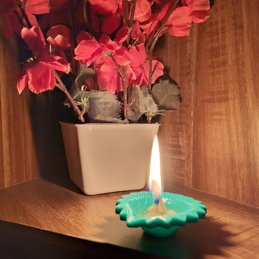 Silicone Diya For Diwali Attractive Design Colourful Diya Combo (6 Pcs Set) Default Title - Anthro Bazaar