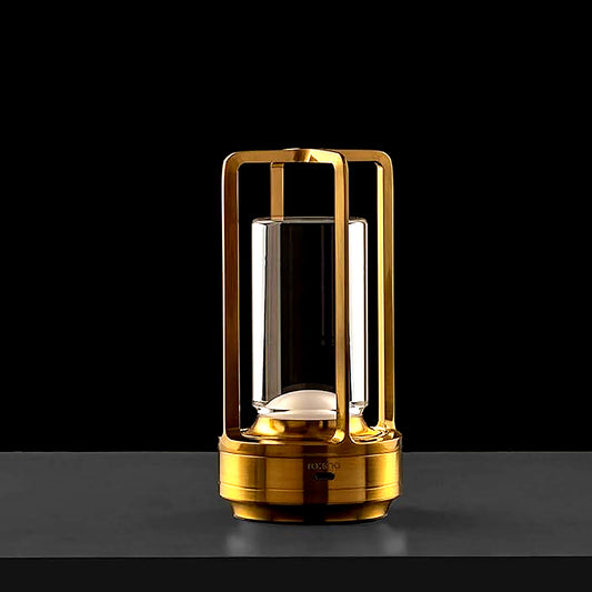 12974 Crystal Lantern Lamp Crystal Lantern Table Lamp 3 Colors Rechargeable Cordless Led Lights For Restaurant Bedroom Lights (1 Pc) Default Title - Anthro Bazaar