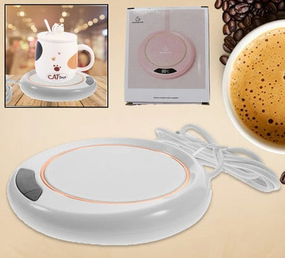 Portable Heated Coaster for Desk, Home & Travel (1 Pc)