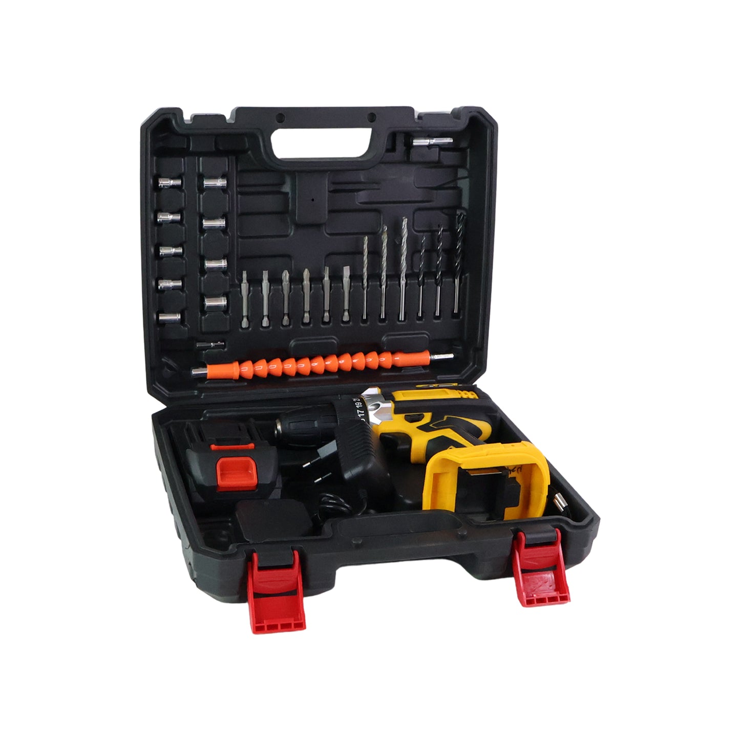Cordless Drill Machine Tool Kit (23 attachments + 1 Piece - 21 V Lithium Battery)