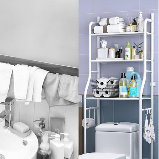 Multi-Layer Toilet Storage Rack - Space-Saving Organizer for Wash Basin & Laundry Room