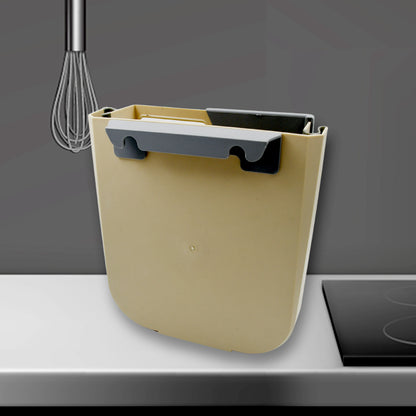 Hanging Trash Can For Kitchen Cabinet Door - Collapsible Design