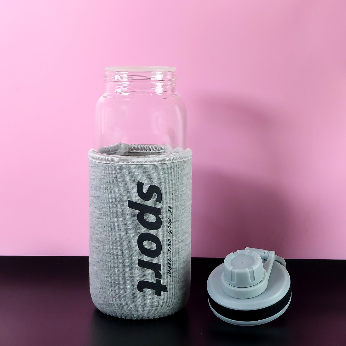 Sports Water Bottle With Protective Sleeve - (1 Pc | 700 Ml)