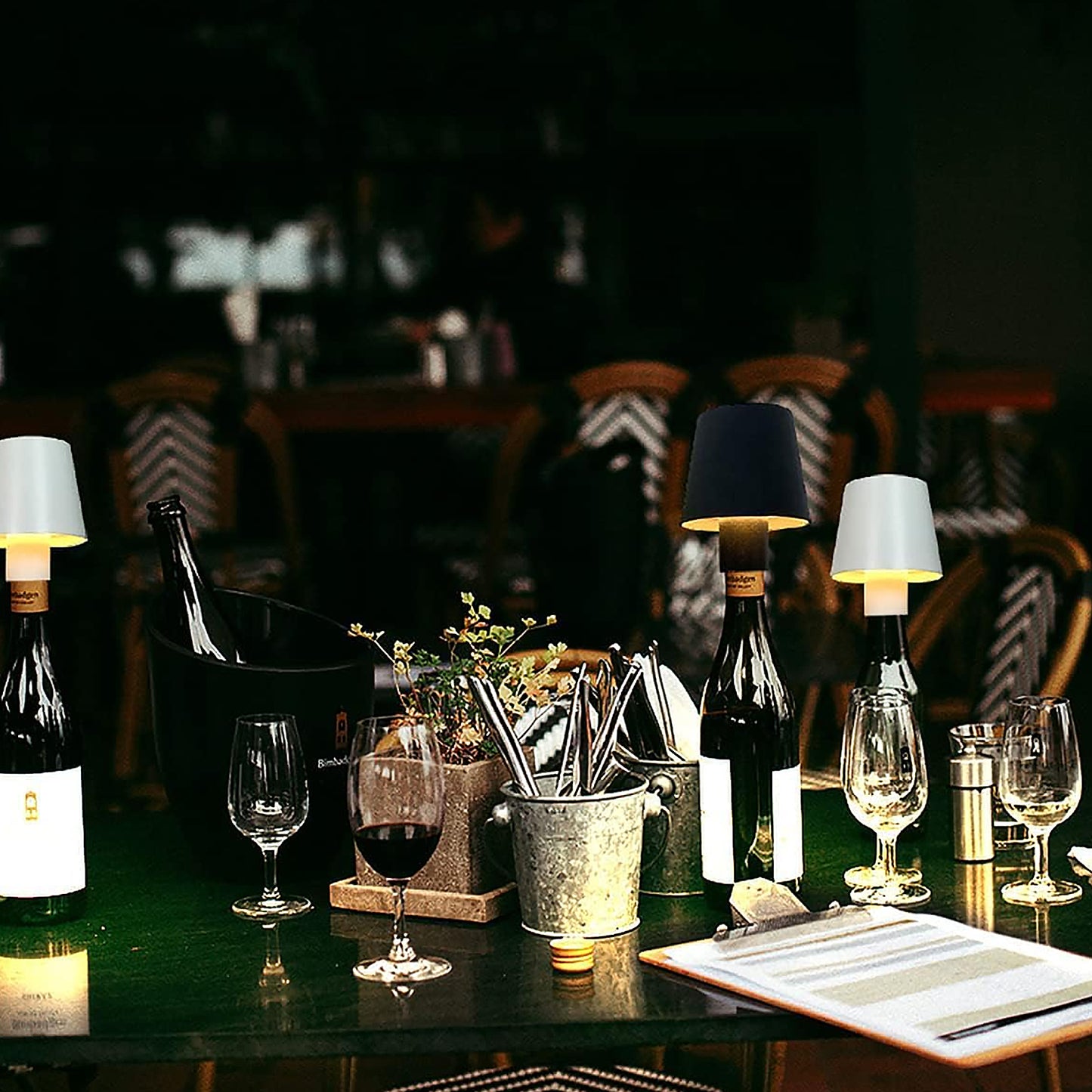 LED Dimmable Bottle Lamp – 3 Color Temperature