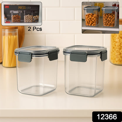 Apex Press N Lock Airtight Food Storage Container Set (2pc900ml) Approx Default Title - Anthro Bazaar
