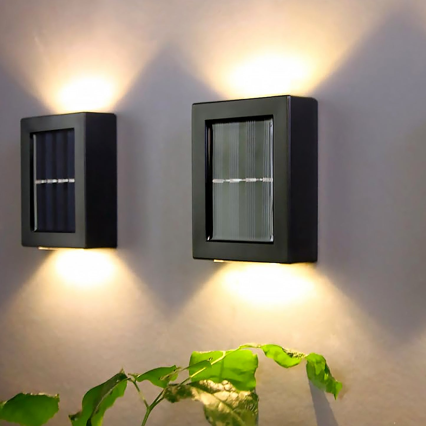 Solar Wall Fence Lights – Dual LED Up & Down Outdoor Waterproof Garden & Porch Lamp