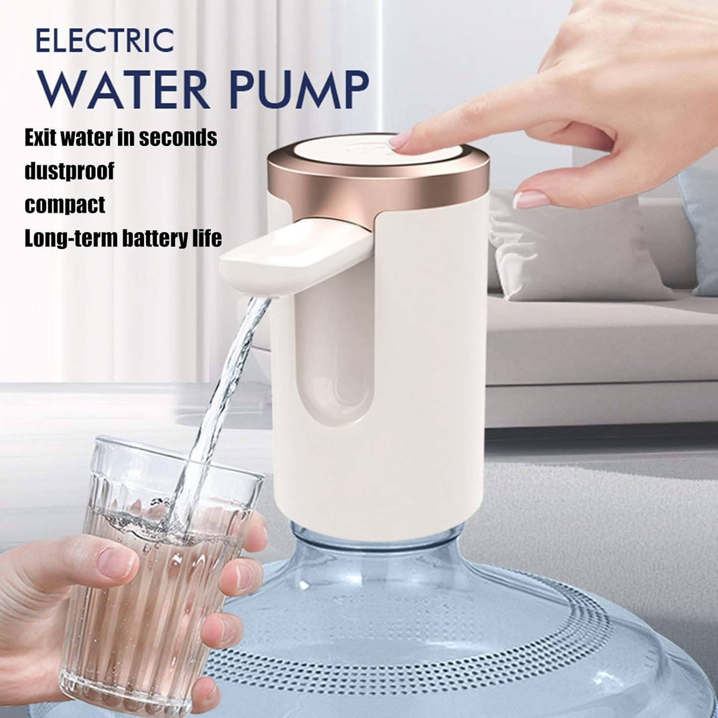 Usb Rechargeable Automatic Water Dispenser For 20 Litre Bottle (1 Pc) Default Title - Anthro Bazaar