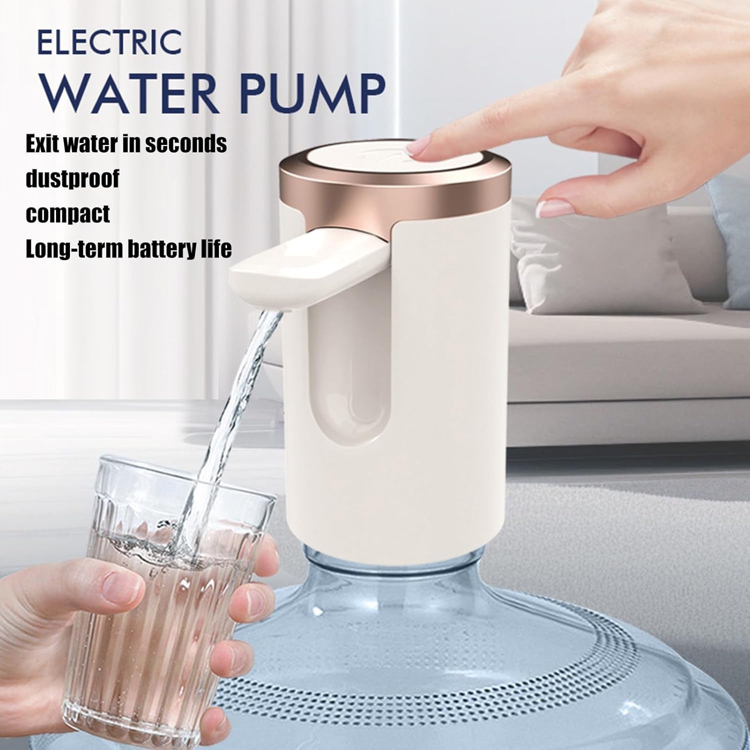 Usb Rechargeable Automatic Water Dispenser For 20 Litre Bottle (1 Pc) Default Title - Anthro Bazaar