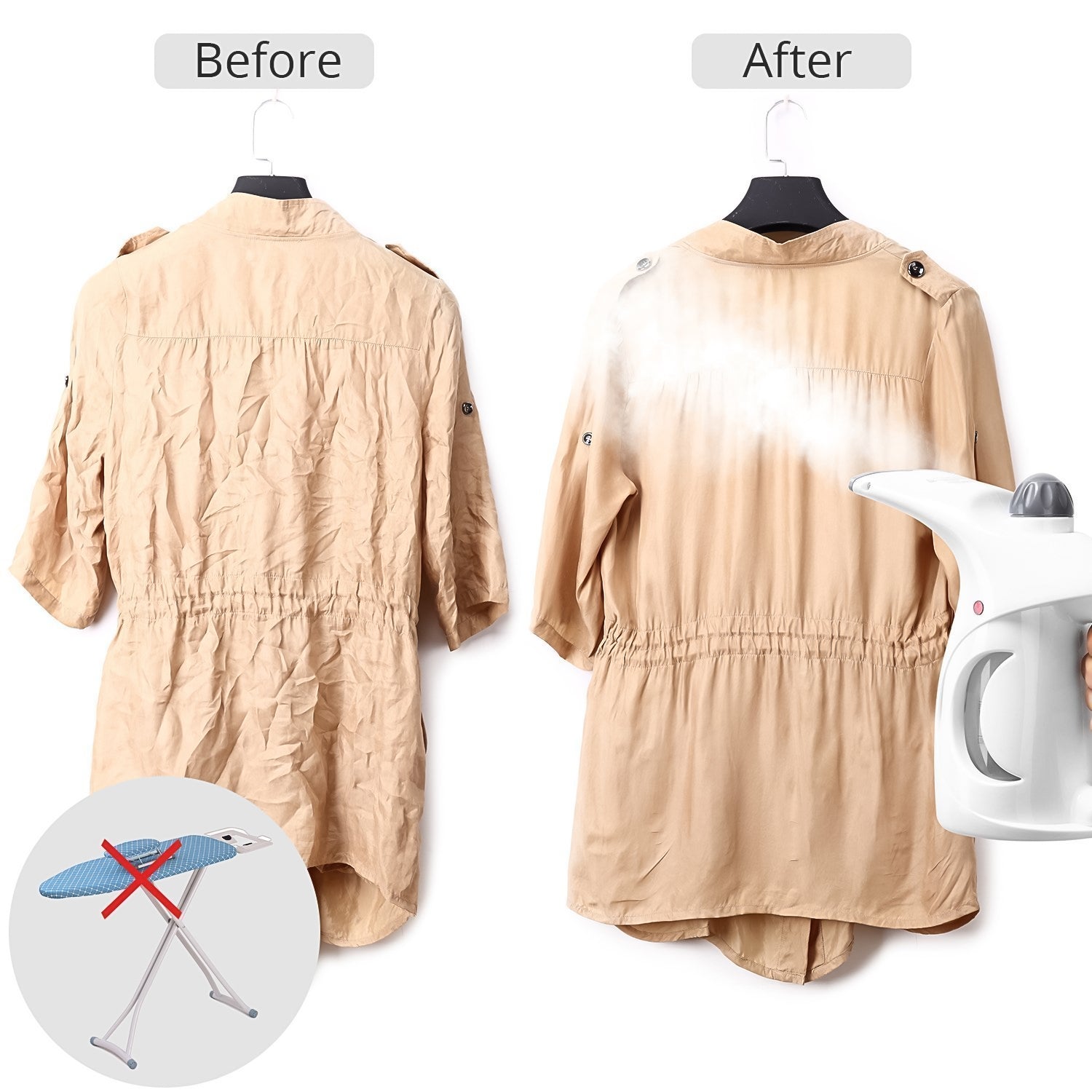 Portable Handheld Garment Facial Steamer (1 Pc) Default Title - Anthro Bazaar