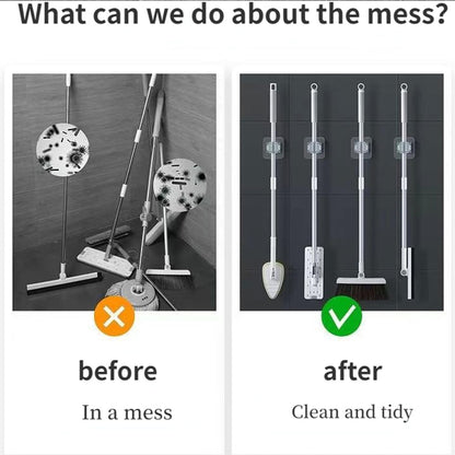 Self-adhesive Mop And Broom Holder Clips (6 Pc Set) Default Title - Anthro Bazaar