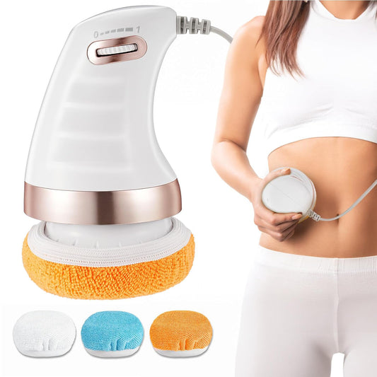 7293 Body Massager Shaping Machine Body Sculpting Massager With 3 Washable Pads Adjustable Speeds Electric Handheld Massager For Belly Waist Legs Arms Butt (1 Pc) Default Title - Anthro Bazaar