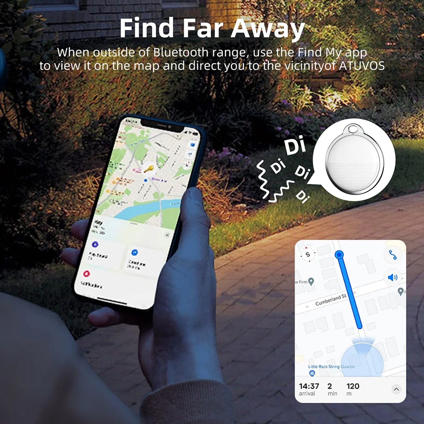 Finder Compatible With Find My App Global Tracking Gps Tracker With Sound Alarm Default Title - Anthro Bazaar