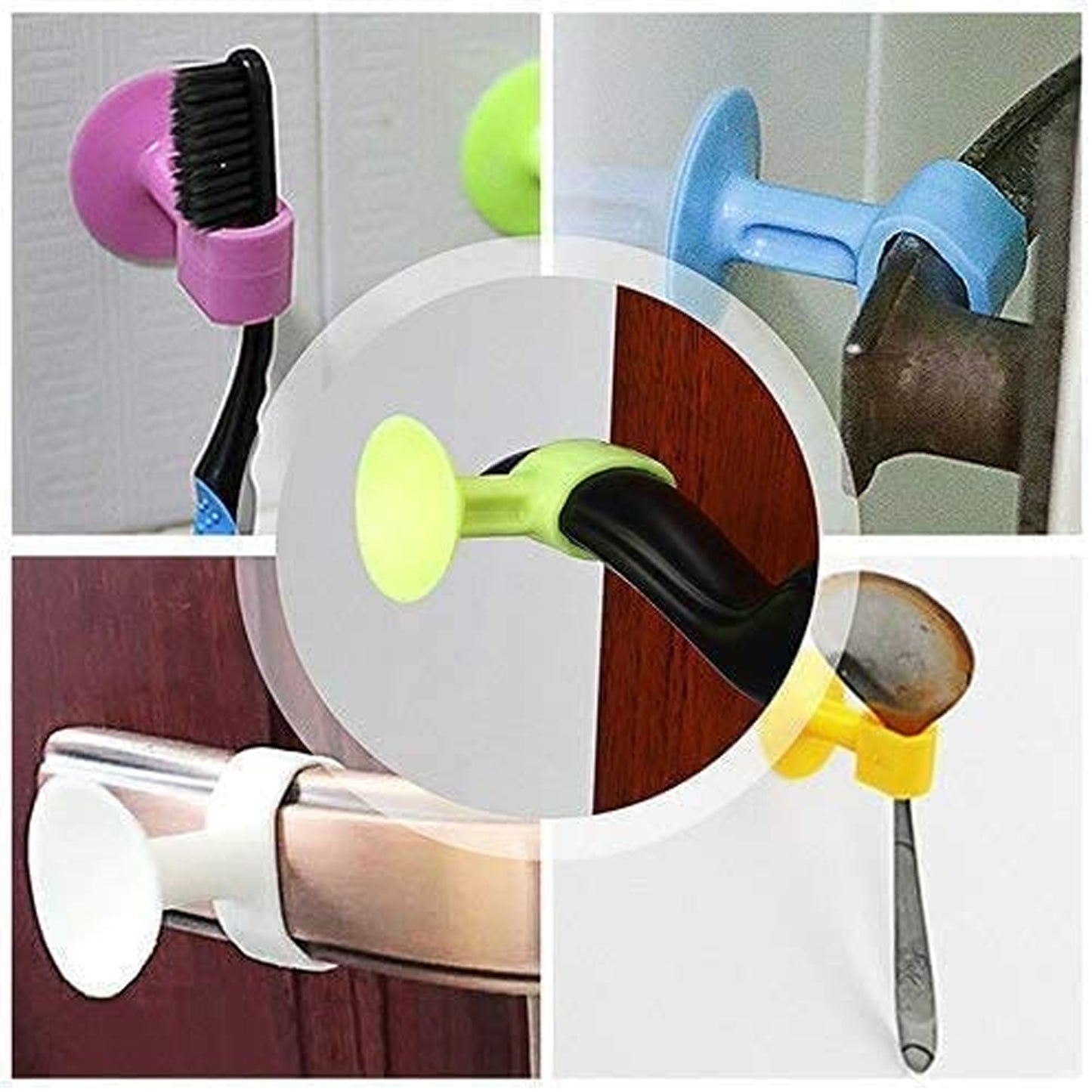Self-sucking Silicone Door Stopper (5 Pcs Set) Default Title - Anthro Bazaar