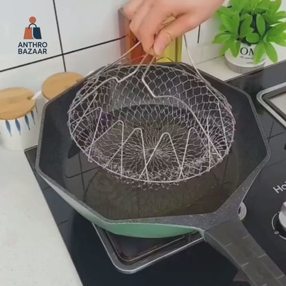 Stainless Steel Foldable Strainer - Chef Basket