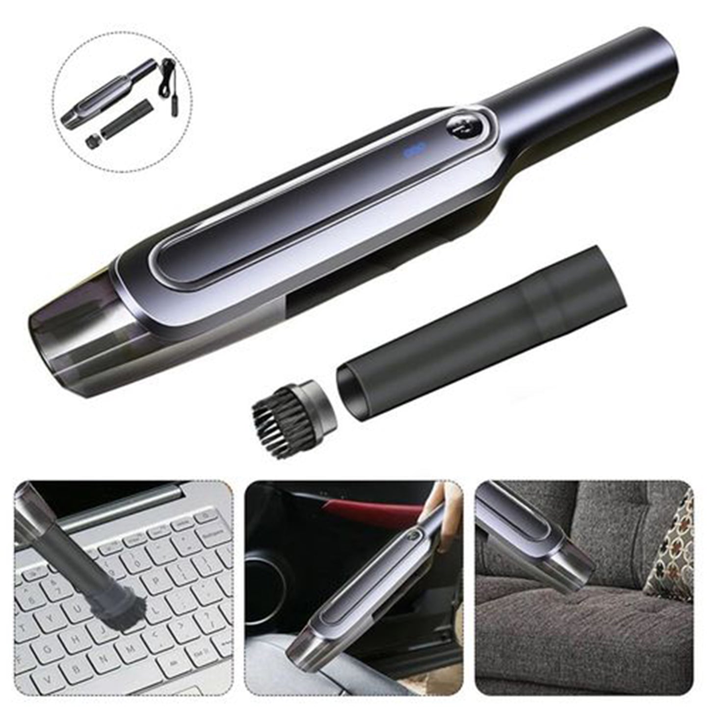 6325 Portable Vacuum Cleaner Wireless Usb High Power Strong Suction Handheld Vacuum Cleaner For Home Cars Default Title - Anthro Bazaar