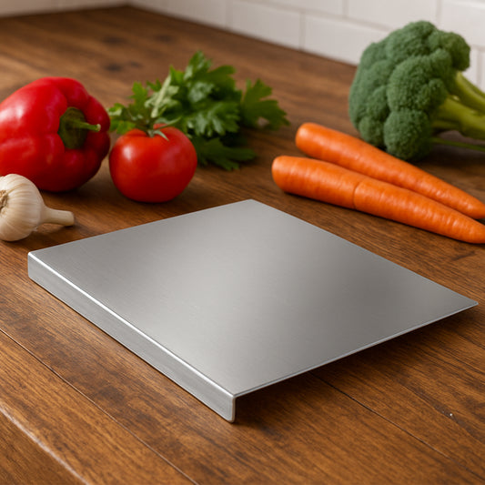 Premium Stainless Steel Anti-bacterial Chopping Board For Kitchen (1 Pc) Default Title - Anthro Bazaar