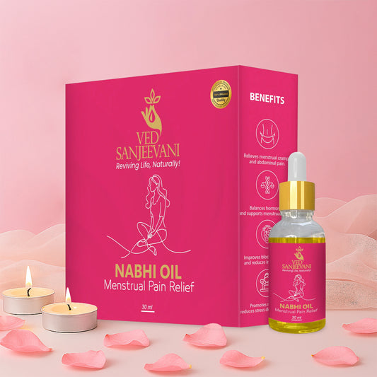 Ved Sanjeevani Nabhi Oil For Menstrual Pain Relief (30ml 1 Pc) Default Title - Anthro Bazaar